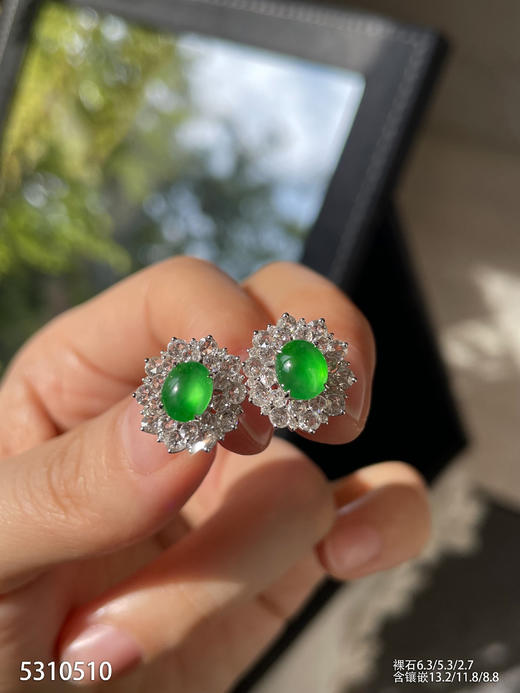5310510，蛋面耳钉。具体价格微信咨询 商品图3