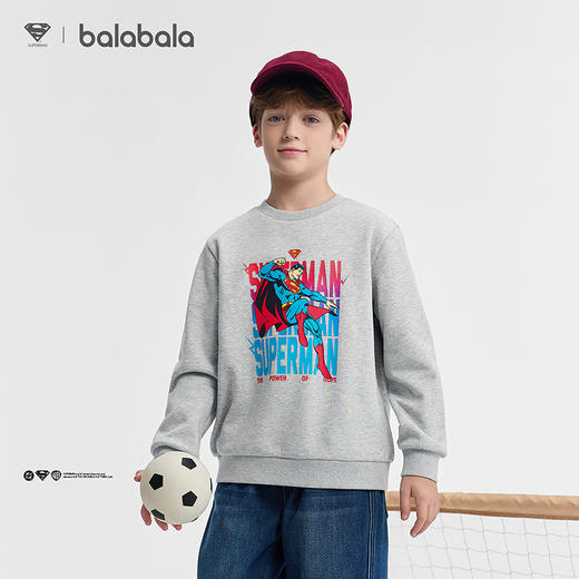 【DC超人】巴拉巴拉balaOne童装男童卫衣儿童2025新款冬加绒上衣 商品图2