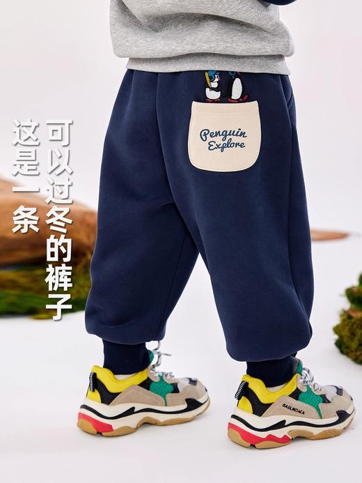 【内里加绒】嘟嘟家儿童裤子冬季男童长裤秋冬女童休闲裤保暖童装 商品图3