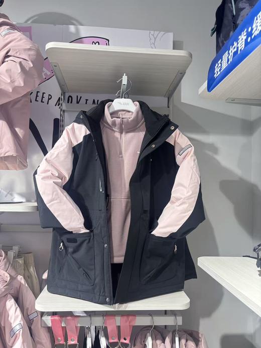 【春上新】【8.8折】8楼安踏儿童火山岩六度芯户外系列女大童羽绒服2025冬新款保暖户外四防羽绒服【基础黑】 吊牌价：1099 活动价：967.12 商品图2