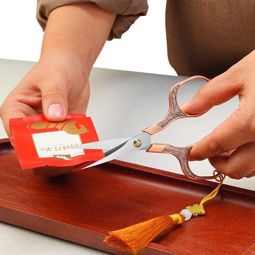 「9.9到手！匠心古韵」茶剪茶叶袋简约小剪刀 小泡袋泡迷你茶道剪西式铁观音功夫茶具茶饮配件 商品图1