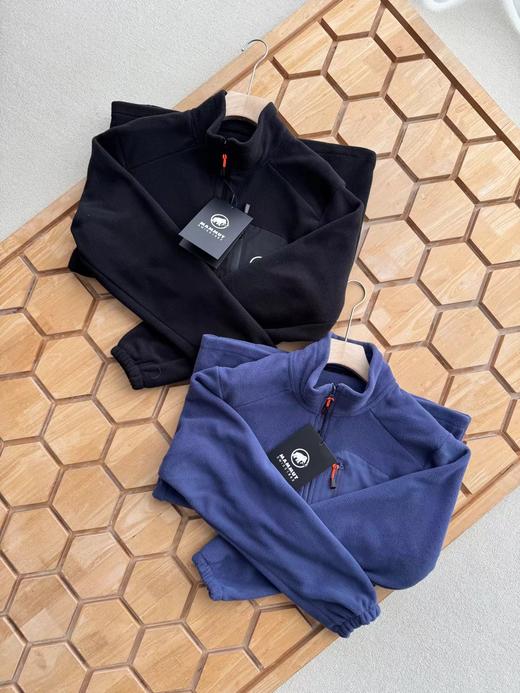 D110708秋冬双面摇粒绒拉链衫男士户外轻徒步防寒保暖外套 商品图1