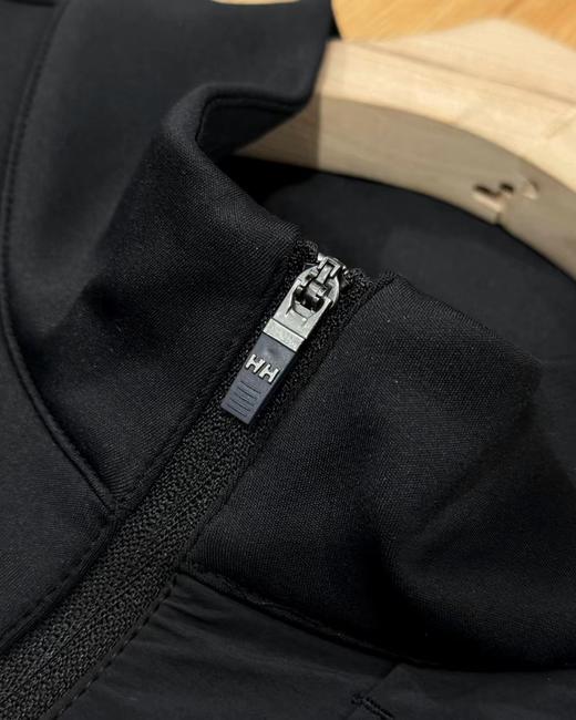 D110712男款运动舒适内里加绒保暖半拉链长袖T抓绒轻柔舒适半拉链套头衫 商品图11