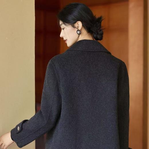 双面尼短款羊毛大衣｜经典版型 、利落裁剪 商品图2