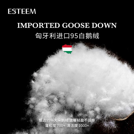 【预售款下单45天发】宜庭匈牙利可水洗鹅绒子母被|十年质保！万元奢侈睡感！四季可用，组合严寒也暖和！ 商品图5