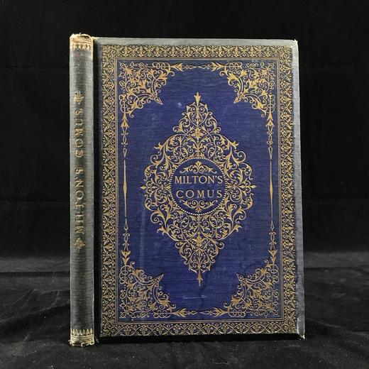 1858年 弥尔顿《酒神之假面舞会》 福斯特等艺术家30幅丹泽尔兄弟雕版版画插图 漆布精装32开 商品图0