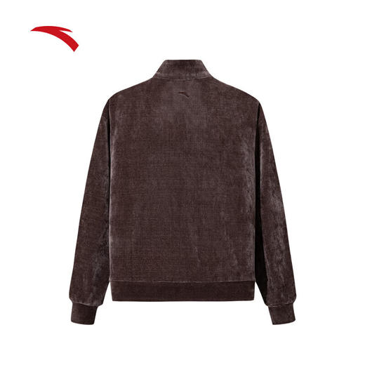 安踏（ANTA）ICONIC潮流信鸽半拉链卫衣女士雪尼尔加绒长袖新款162548715 桂咖色-3 商品图1