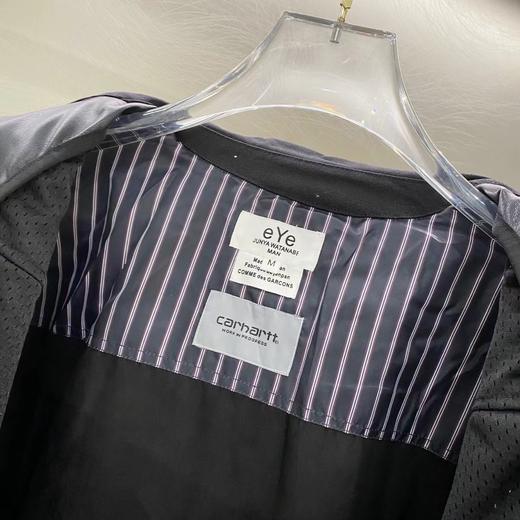 D110759联名款拼接皮革logo翻领皮衣夹克外套 商品图6