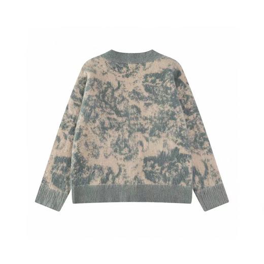 D110752谁穿谁好看百搭不挑人青花瓷渲染开衫毛衣 商品图12