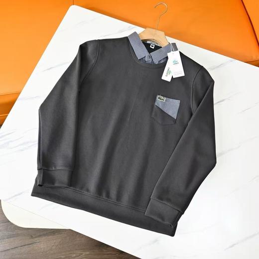 发鳄25ss秋冬新款空气层男士运动休闲假两件长袖！ 商品图2