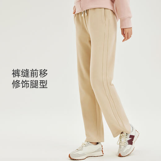爱帝女士磨毛厚款保暖休闲直筒长裤 商品图5
