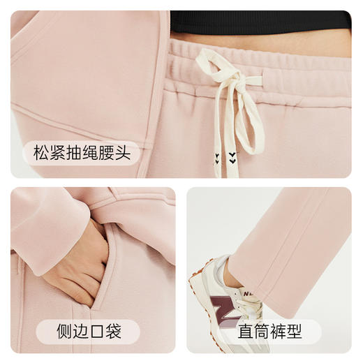 爱帝女士磨毛厚款保暖休闲直筒长裤 商品图3
