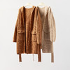 时尚连帽羊绒开衫女加厚针织外套秋冬宽松 商品缩略图2