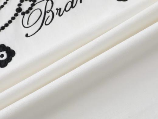 D110751小花标语字母logo情侣圆领长袖T恤 商品图14