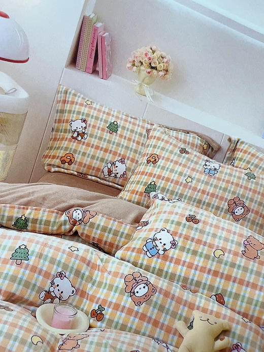 2025新品上市-松植屋抗静电加厚牛奶绒恒温四件套2025新款加厚珊瑚绒床单被套不掉毛适合1.5米/1.8米床 商品图1