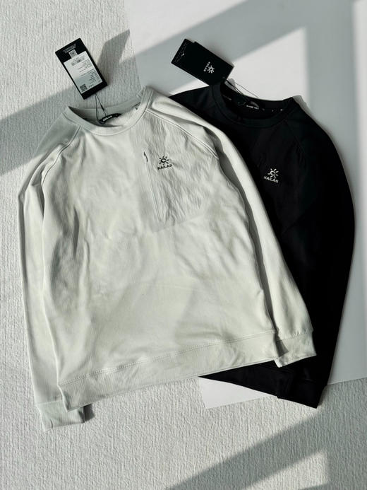 原单正品 KAILAS凯乐石圆领长袖抓绒保暖套头衫，
S-XXL
颜色：影淡绿 选青黑 商品图0