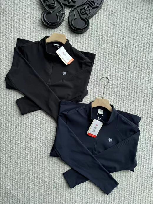 D110754抓绒衣保暖男士POLARTEC混纺半拉链长袖T恤打底卫衣 商品图1