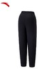 安踏加绒针织运动裤 女秋冬新款高腰宽松保暖收口休闲卫裤162548304N 基础黑-3 商品缩略图1