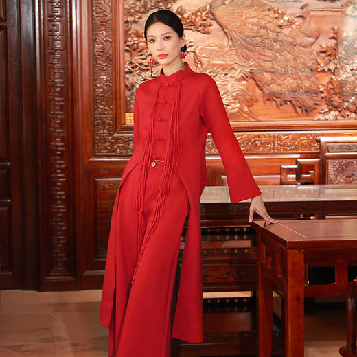 【杨丽萍同款】朱霞映日上衣阔腿裤套装 | 现货加急发 商品图5