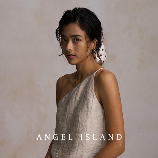 ANGEL ISLAND 香槟珍珠波点缎面大肠发圈发饰 商品图8