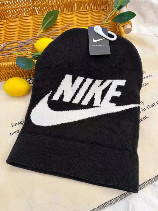 D110764保暖翻边针织帽大logo提花勾勾帽子 商品图3