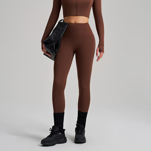 跃牌【安琪拉系列】新款跑步裸感速干健身裤透气紧身运动裤高腰提臀瑜伽裤女CK9111 商品图3