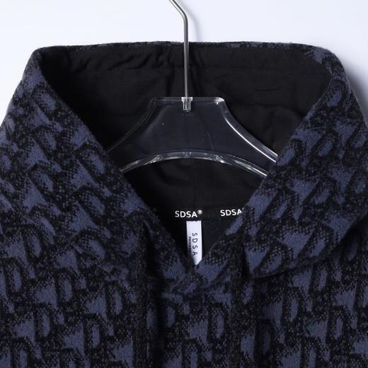 WY1271SDSA男士秋冬新款痞帅男装美式撞色满印字母抽绳连帽卫衣宽松百搭 商品图2