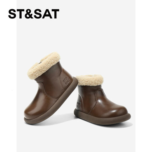 【童鞋】星期六加绒保暖简约时尚女童短靴SSD4192L0A 商品图4