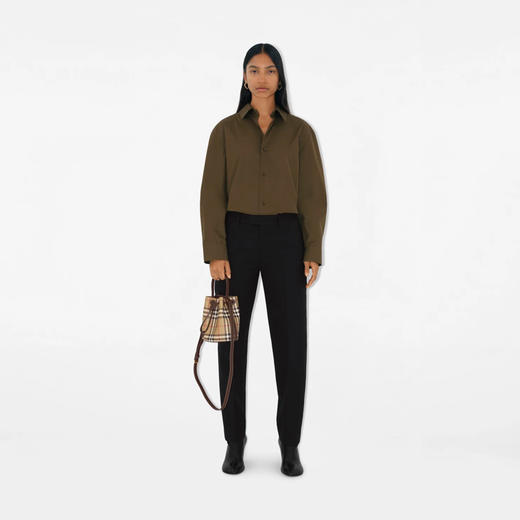 【一】BURBERRY 巴宝莉 女士迷你格纹水桶包 格子色 8100488 A1336 商品图4