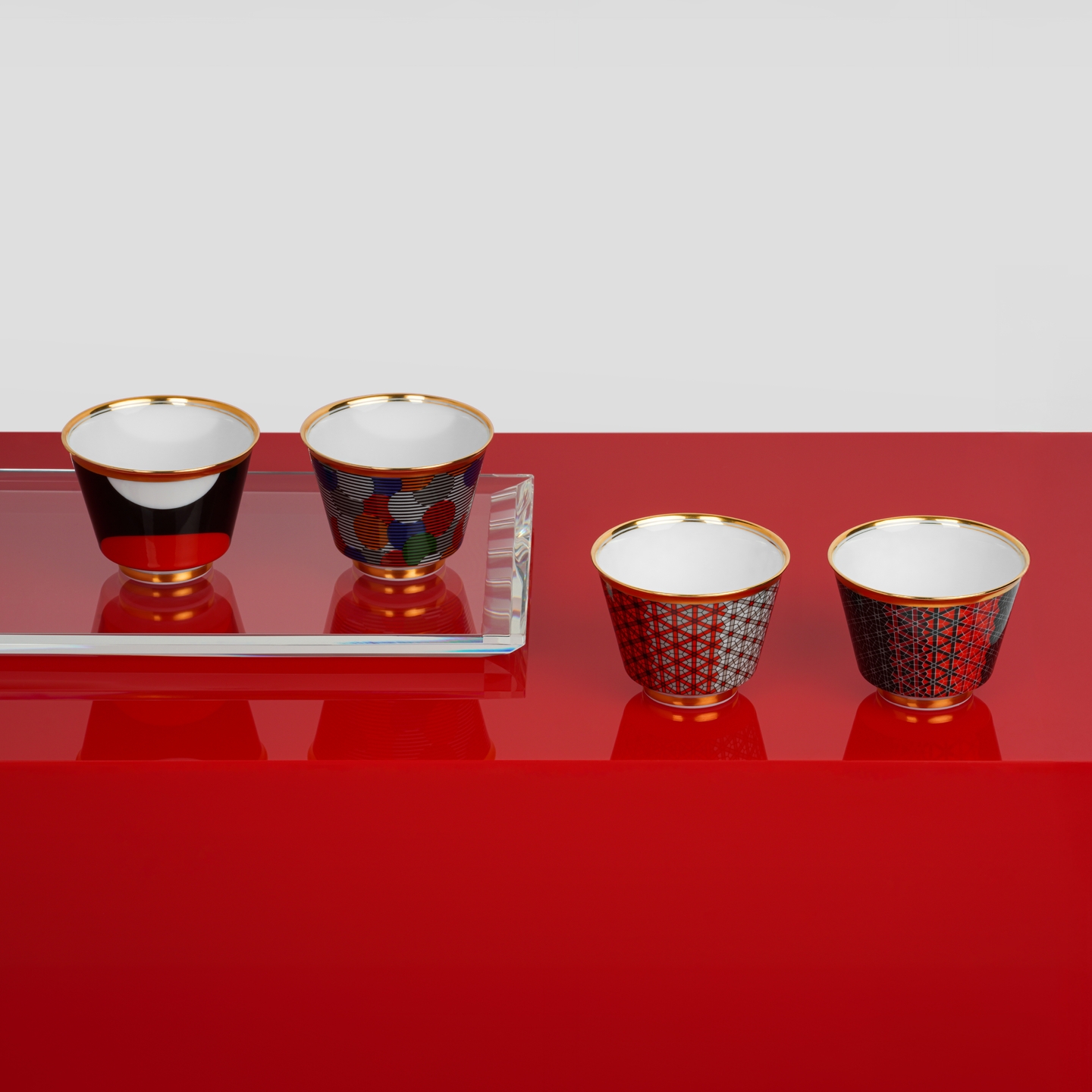 国乐陶瓷杯系列 RESONG日诵家居 陶瓷茶杯纯手工描金礼品