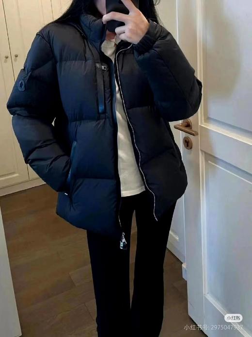 D110734秋冬新款Besbre立领小羊皮防风条羽绒夹克外套男女同款 商品图3