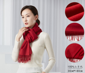 恒源祥羊毛围巾、手套、帽子套装系列