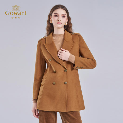 【羊绒】乔万尼双面羊绒羊毛大衣女新款秋冬小个子西装高级感EF4A150 商品图1