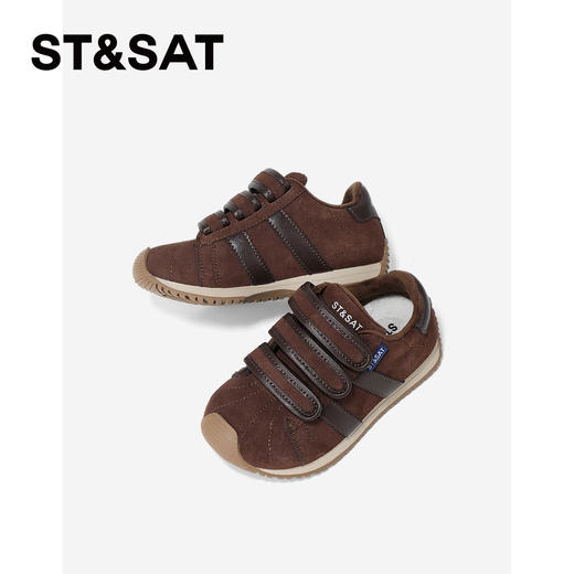 【童鞋】星期六加绒复古魔术贴男女童德训鞋SSD4192L6D 商品图7