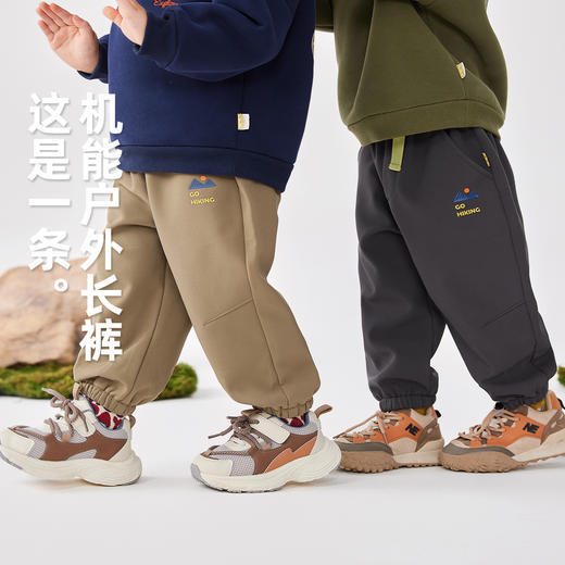 【三防】男童裤子一体绒秋冬儿童加绒工装裤冬季宝宝长裤休闲冬款 商品图2