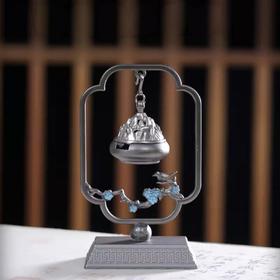 喜上梅梢新中式合金香炉小祥云盘香炉茶道摆件室内熏香炉