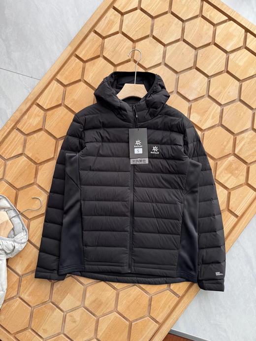 D110714新款MONT XO中国登山系列纯色户外防风防泼水保暖连帽轻薄羽绒服 商品图5