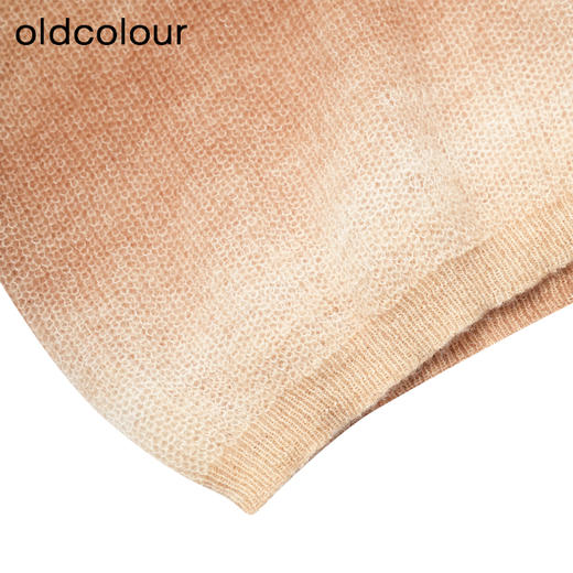 oldcolour冬季新款气质百搭圆领长袖短款套头针织衫女P480502A1 商品图3