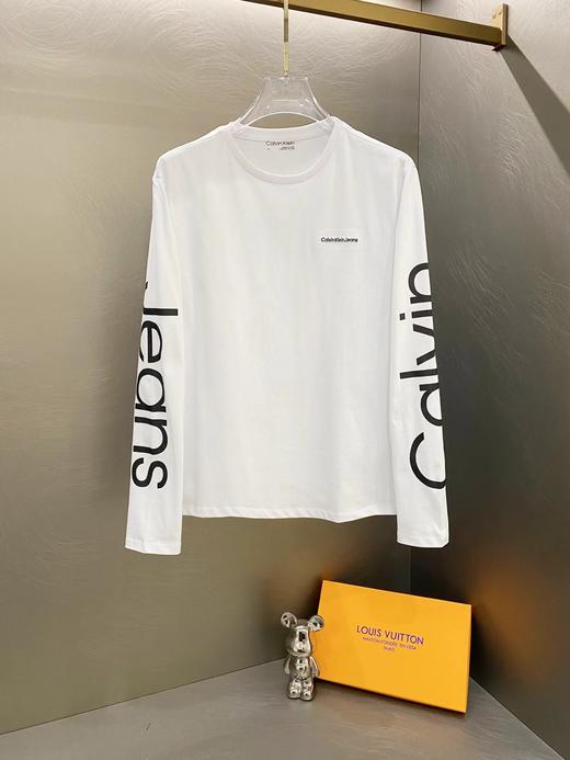 D110758胸前百灵达刺绣袖子背后字母印花长袖T恤 商品图4