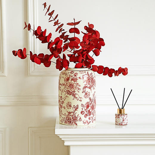 摩登主妇玫瑰假日花瓶客厅插花高级陶瓷摆件乔迁订婚结婚新婚礼物 商品图1