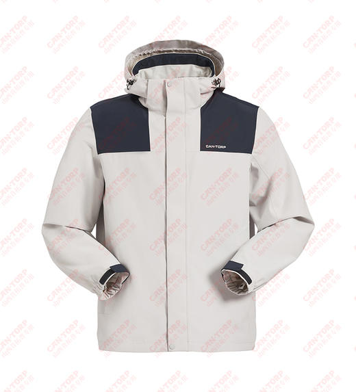 肯拓普T242394022男式摇粒两件套冲锋衣2023秋冬 商品图3