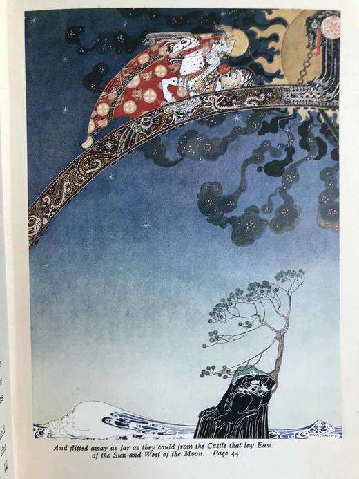丹麦怪杰凯·尼尔森经典彩色图！约20世纪早期 东边太阳西边月：北欧老故事集 漆布精装18开 商品图13