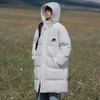 D110776限定冬季中长款纯色连帽羽绒棉服棉衣外套 商品缩略图1