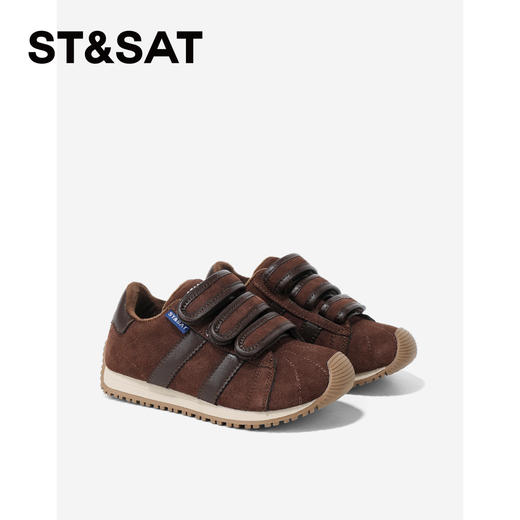 【童鞋】星期六加绒复古魔术贴男女童德训鞋SSD4192L6D 商品图5