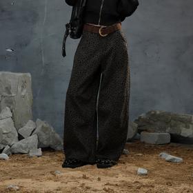 复古廓形豹纹印花气球裤-纪念日百货门店同款167094993