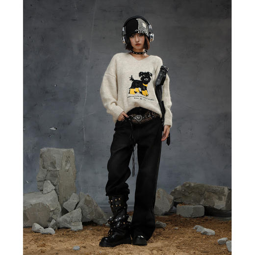 复古毛毛做旧洗水裤-纪念日百货门店同款167043598 商品图3