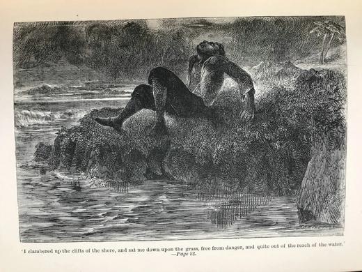 1893年 鲁滨逊漂流记 配多幅插图 漆布精装32开 商品图6