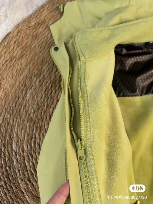 D110769可拆卸双层设计三合一两件套苹果绿冲锋衣 商品图14
