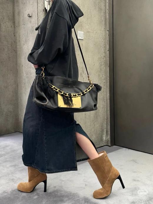 D110791棉质落肩Logo徽标双B标语连帽卫衣男女同款 商品图10