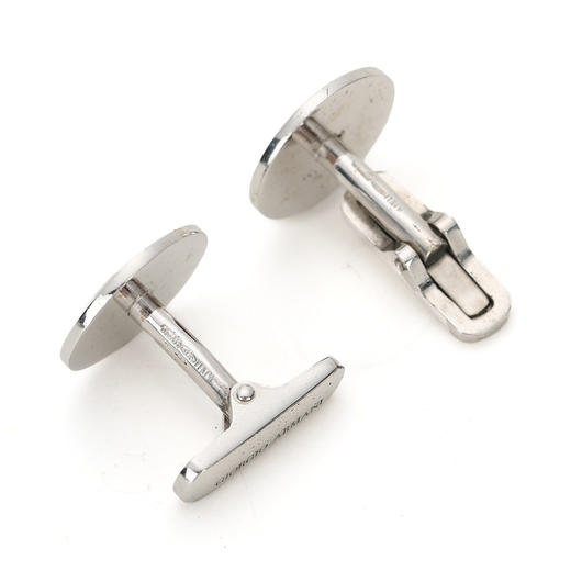 8055187069489 GIORGIO ARMANI 【100%银】男式简约时尚大方圆形西服正装配饰袖扣 商品图1